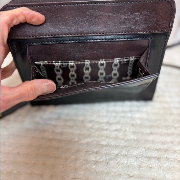 Tignanello Small Black Leather Crossbody Purse - Picture 10 of 16